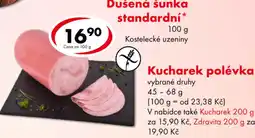 CBA Kostelecké uzeniny Dušená sunka standardní* nabídka