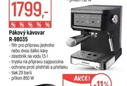 Globus Rohmson pákový kávovar R-98035 nabídka