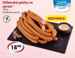 CBA Kostelecké uzeniny učňovské párky se sýrem nabídka