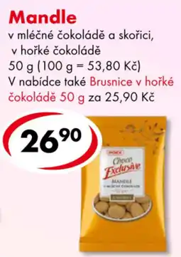 CBA Poex Choco Exclusive Mandle v mléčné čokoládě nabídka
