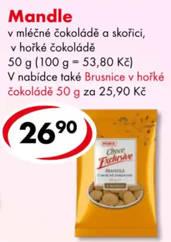 Poex Choco Exclusive Mandle v mléčné čokoládě