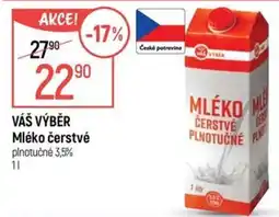 Globus Váš výběr mléko čerstvé plnotučné nabídka