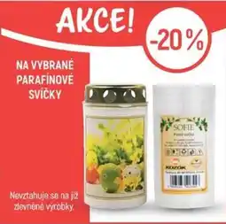 Globus Sofie parafínové svíčky nabídka