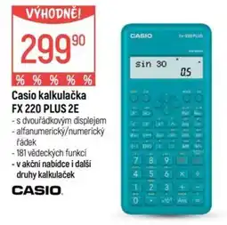 Globus Casio kalkulačka FX 220 PLUS 2E nabídka