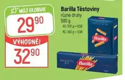 Globus Barilla Těstoviny nabídka