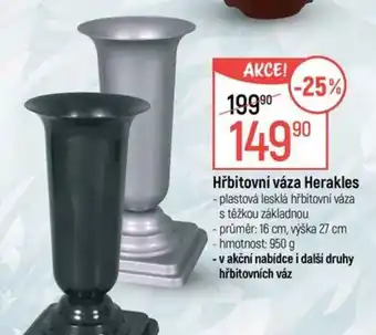 Globus Herakles hřbitovní váza nabídka