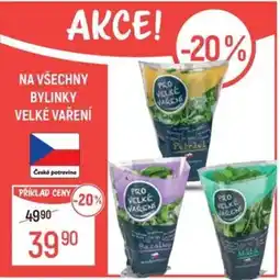 Globus Česká potravina bylinky velké vaření nabídka
