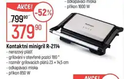 Globus Rohnson kontaktní minigril R-2114 nabídka