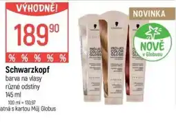 Globus Schwarzkopf barva na vlasy různé odstíny nabídka
