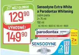 Globus Sensodyne Extra White a Parodontax Whitening nabídka