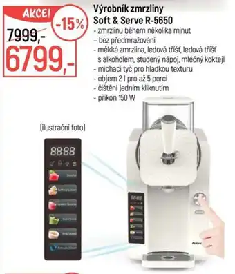 Výrobník zmrzliny Soft & Serve R-5650