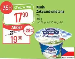 Globus Kunin zakysaná smetana nabídka