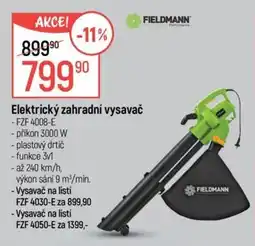 Globus Fieldmann elektrický zahradní vysavač nabídka