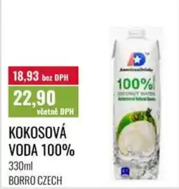 Ratio Borro kokosová voda 100% nabídka