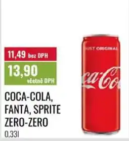 Ratio Coca-Cola, Fanta, Sprite Zero-Zero nabídka