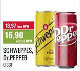 Ratio Schweppes, Dr.Pepper nabídka