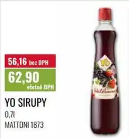 Ratio Yo sirupy nabídka