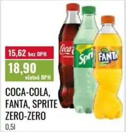 Ratio Coca-Cola, Fanta, Sprite Zero-Zero nabídka