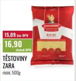 Ratio Těstoviny zara nabídka
