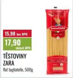 Ratio Těstoviny zara nabídka