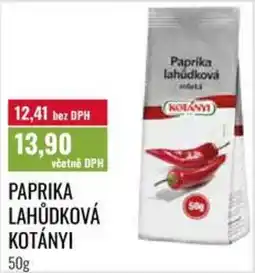 Ratio Kotányi paprika lahůdková nabídka