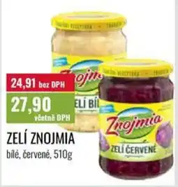Ratio Znojmia zelí bílé, červené nabídka