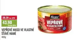 Ratio Hamé vepřové maso ve vlastní šťávě nabídka