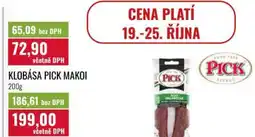Ratio Klobása pick makoi nabídka