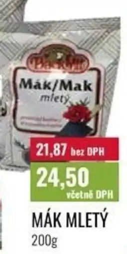 Ratio Mák mletý nabídka