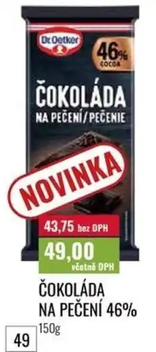 Ratio Dr.Oetker čokoláda na pečení 46% nabídka