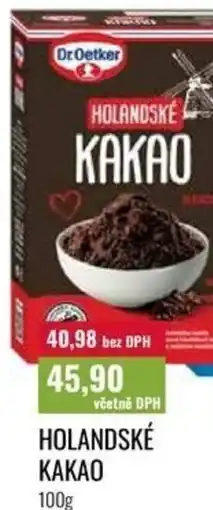 Ratio Dr Oetker holandské kakao nabídka
