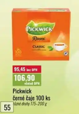 Ratio Pickwick černé čaje nabídka