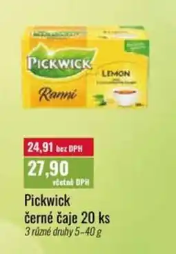 Ratio Pickwick černé čaje nabídka