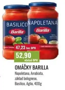 Ratio Omáčky Barilla nabídka