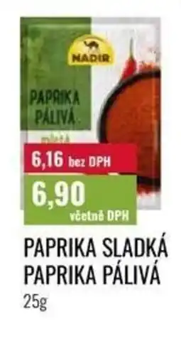Ratio Nadir paprika sladká paprika pálivá nabídka