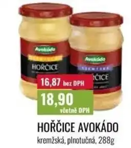 Ratio Avokádo hořčice nabídka
