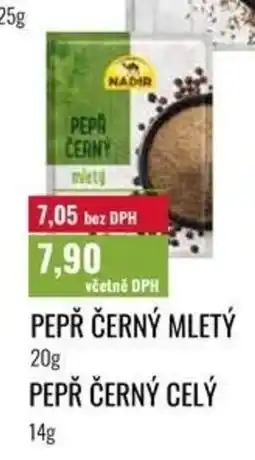 Ratio Nadir pepř černý mletý nabídka