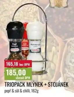 Ratio Triopack mlýnek + stojánek nabídka