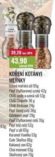 Ratio Koření Kotány Mlýnky nabídka