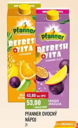 Ratio Pfanner ovocný nápoj nabídka