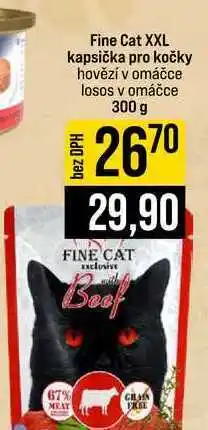 Jip Fine Cat XXL kapsička pro kočky hovězí v omáčce losos v omáčce nabídka