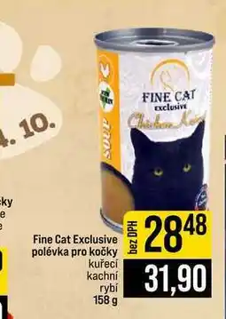 Jip Fine Cat Exclusive polévka pro kočky kuřecí kachní rybí nabídka