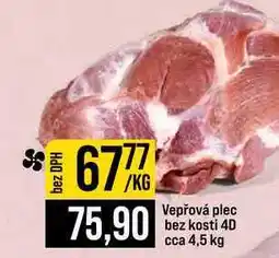 Jip Vepřová plec bez kosti 4D cca 4,5 kg 1kg nabídka