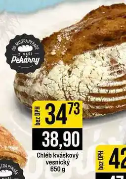 Jip Chléb kváskový vesnický nabídka