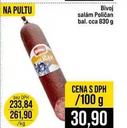 Jip Bivoj salám Poličan bal. cca 830 g 100g nabídka