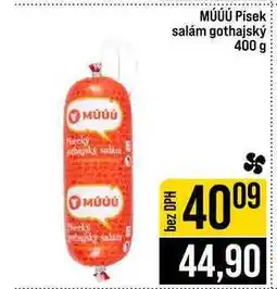 Jip MÚÚÚ Písek salám gothajský nabídka