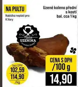 Jip Uzené koleno přední s kostí 1 kg 100g nabídka