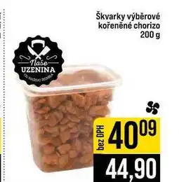 Jip Škvarky výběrové kořeněné chorizo nabídka