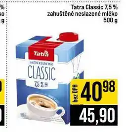 Jip Tatra Classic 7,5 % zahuštěné neslazené mléko nabídka