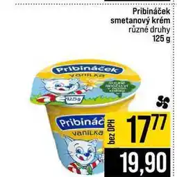 Jip Pribináček smetanový krém různé druhy nabídka